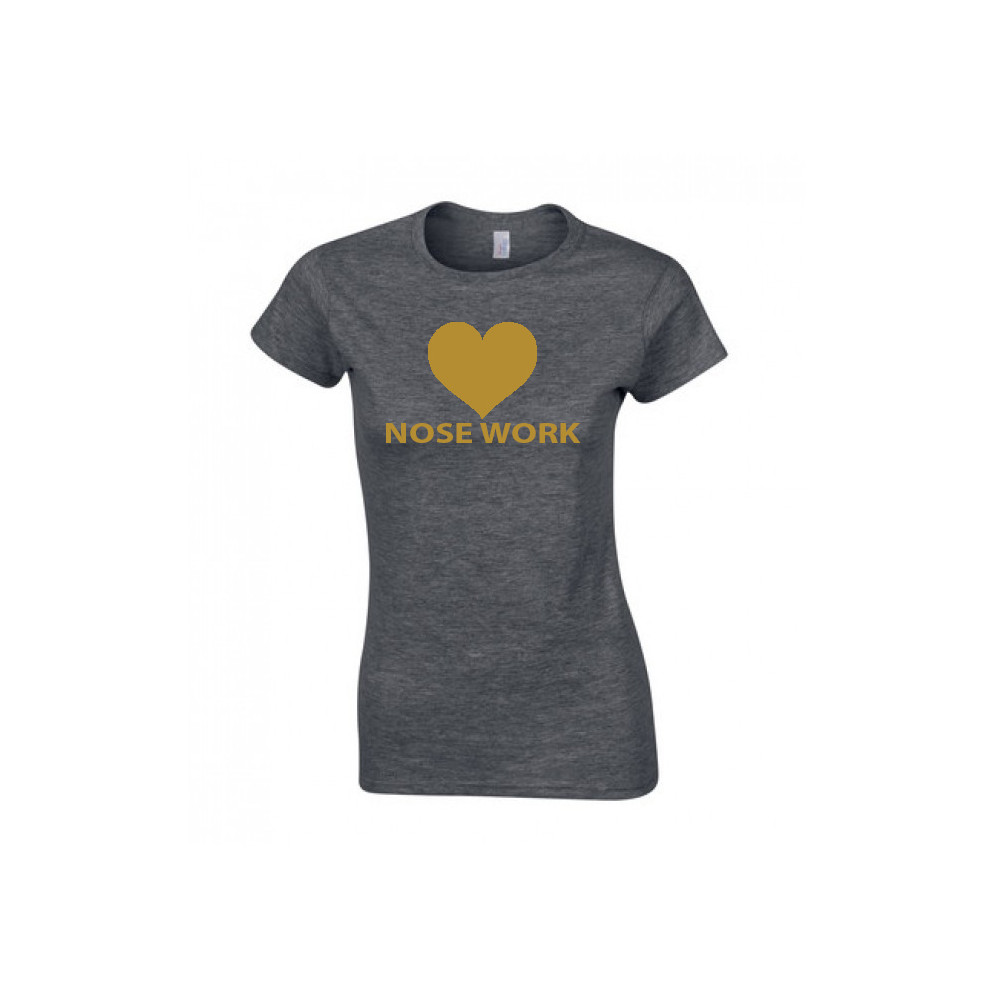 T-shirt med Love (Hjärta) Nose Work-tryck